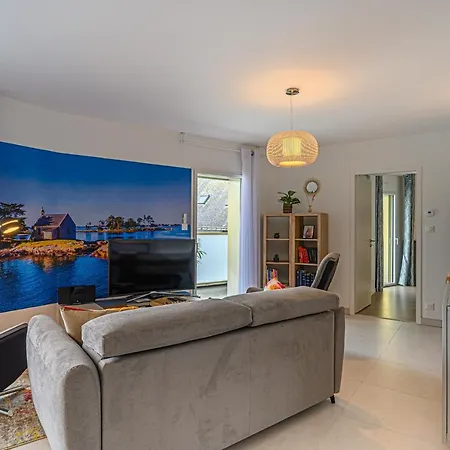 Ferienwohnung L'Audacieux - Appt Neuf Avec Vue Sur Les Toits Vannes Exterior foto