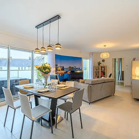 Ferienwohnung L'Audacieux - Appt Neuf Avec Vue Sur Les Toits Vannes Exterior foto
